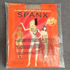SPANX Super High Footless Shaper in NUDE Size B/M